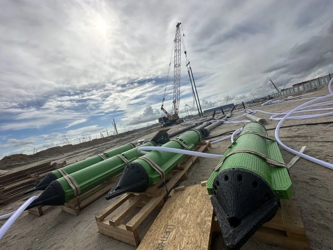Pile Driver Vibro Compaction Perbaikan Tanah Pile Vibroflotation 180kw Untuk Tanah Tanah Lunak