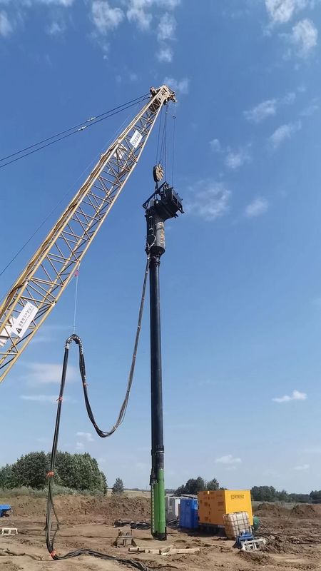 Disesuaikan Max Depth Bottom Feed Vibroflot Inverter Drive Control Untuk Vibro Penggantian Stone Column