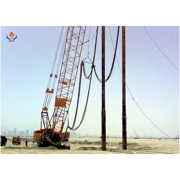 Vibroflot Hidraulik Dengan Daya Mesin 176 KW Diperbaiki Untuk Rig Kunci Untuk Sukses Peningkatan Tanah