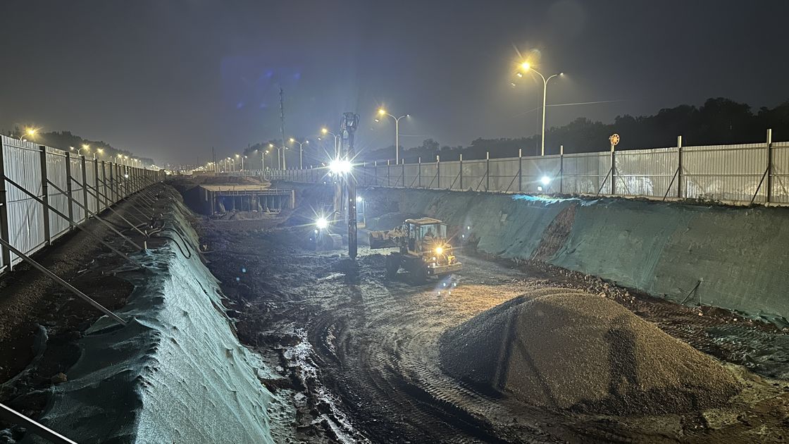 BJVH-350-105 linde 135 pompa hidrolik Vibroflotation Device ekskavator dilengkapi berbagi sistem tenaga hidrolik