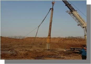 Peralatan Vibroflot 105kW Daya Vibrator dan 3445 mm Panjang untuk Kinerja