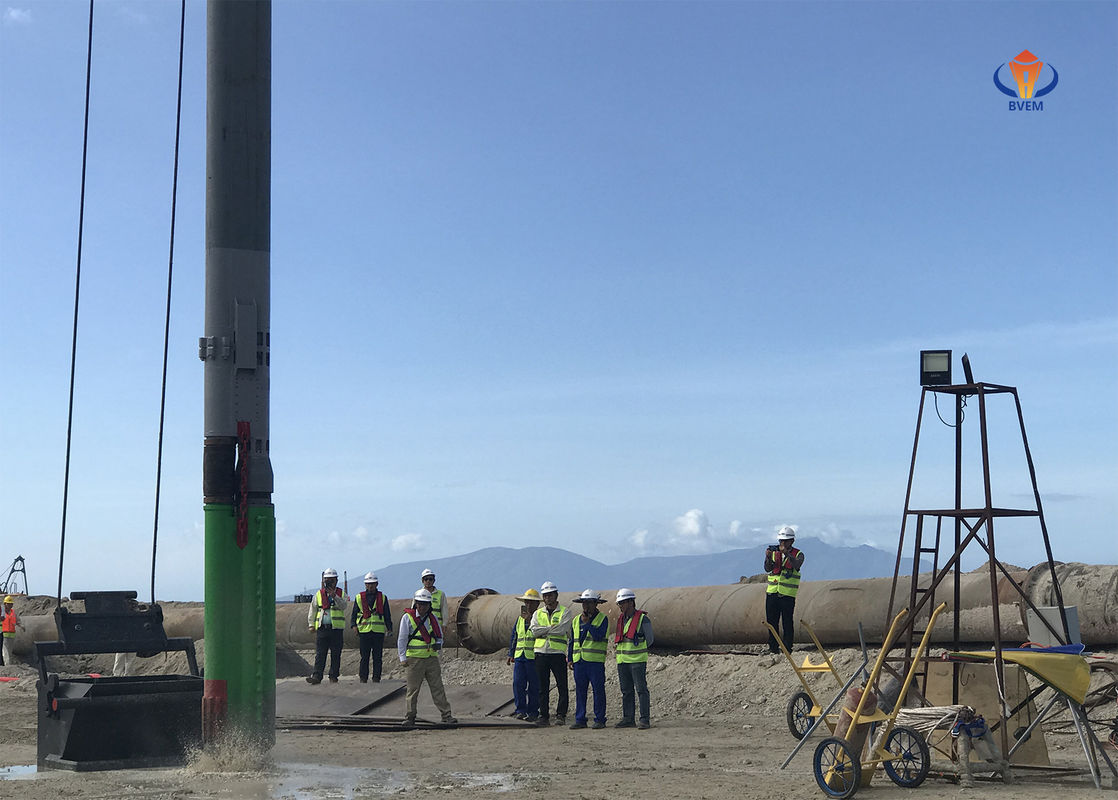 Pendingin Air Sirkulasi Vibroflot Pakan Bawah Kinerja Tinggi Untuk Tumpukan Batu Vibroflotasi