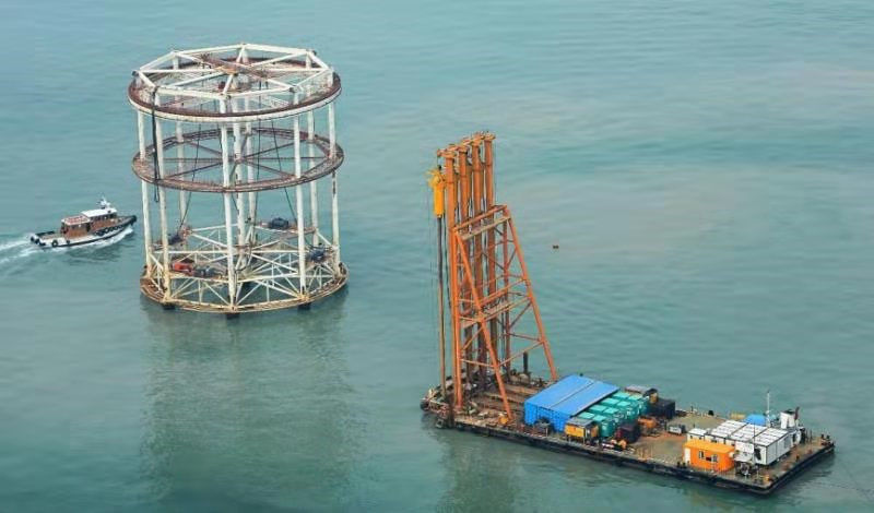 1800 Rpm Bvem Offshore Vibroflotation Stone Column Untuk Mengolah Lapisan Tanah Lunak