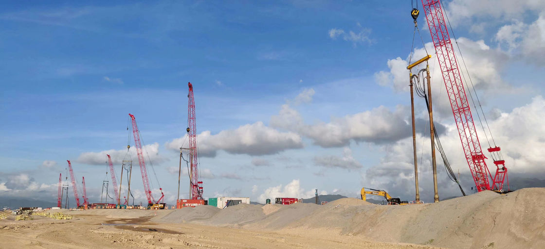 Perawatan Pemadatan Vibroflotasi 1450rpm Untuk Bagian C3206 Hong Kong No 3 Aircraft Runway Project