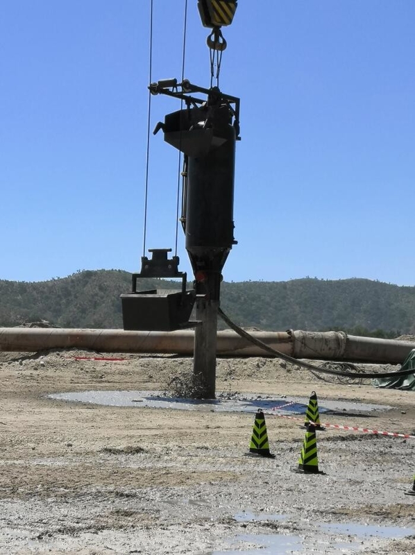 Crane Type Double Bins Bfs Vibroflotation 180kw Kedalaman Tiang Kerja 24m