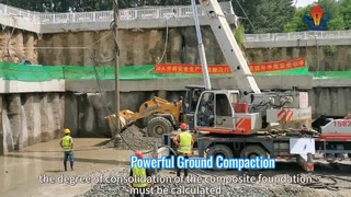Peralatan Vibroflot yang Kuat untuk Perbaikan Tanah